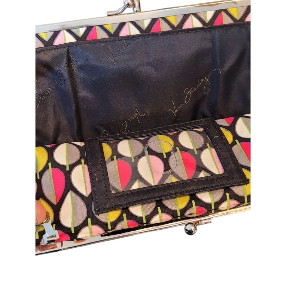 Vera Bradley Black Quilted Chain Strap Shoulder Wallet - Picture 5 of 5